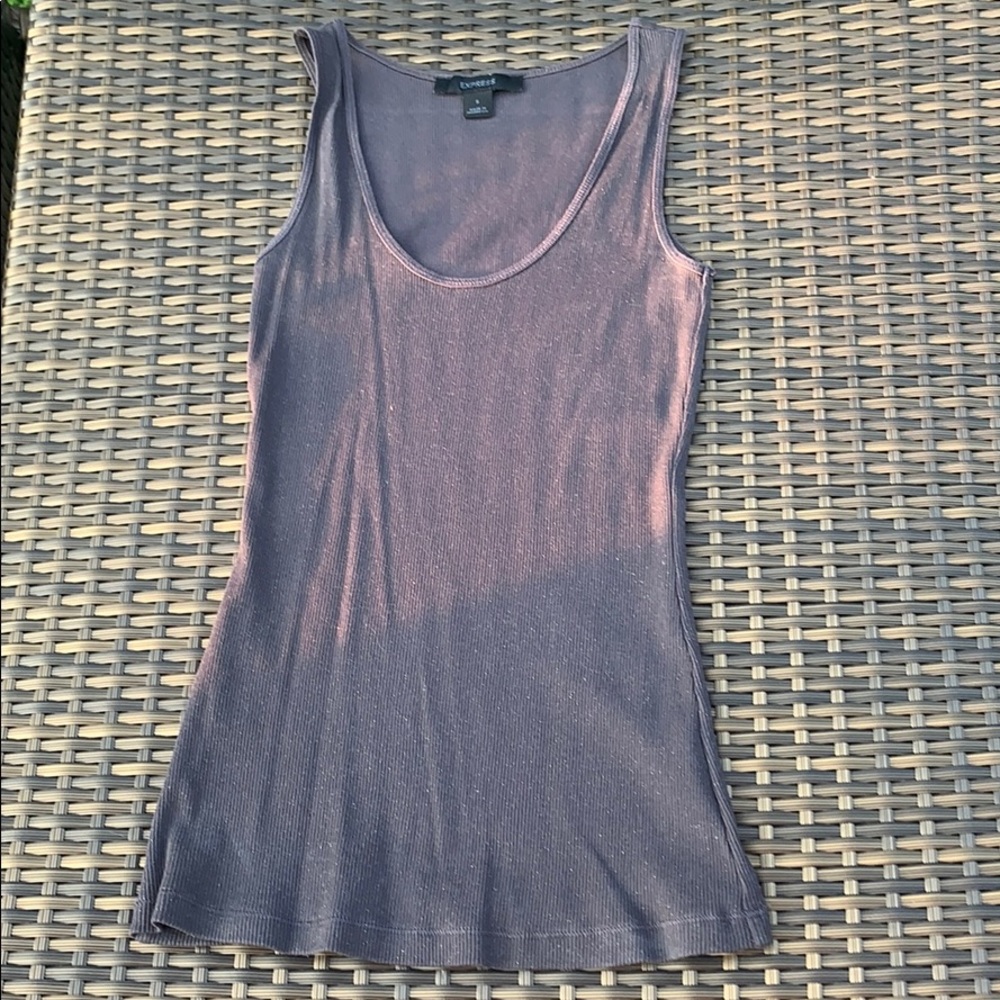 Express muscle tank gray